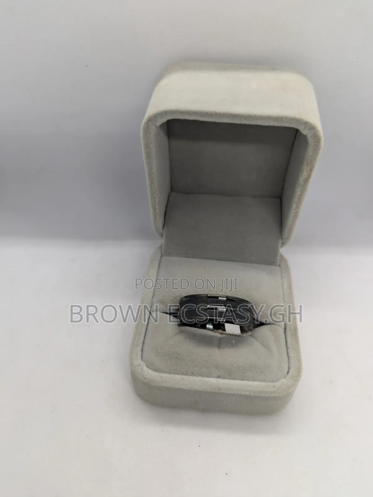 All Black Men's Wedding Rings (Italian Steel)