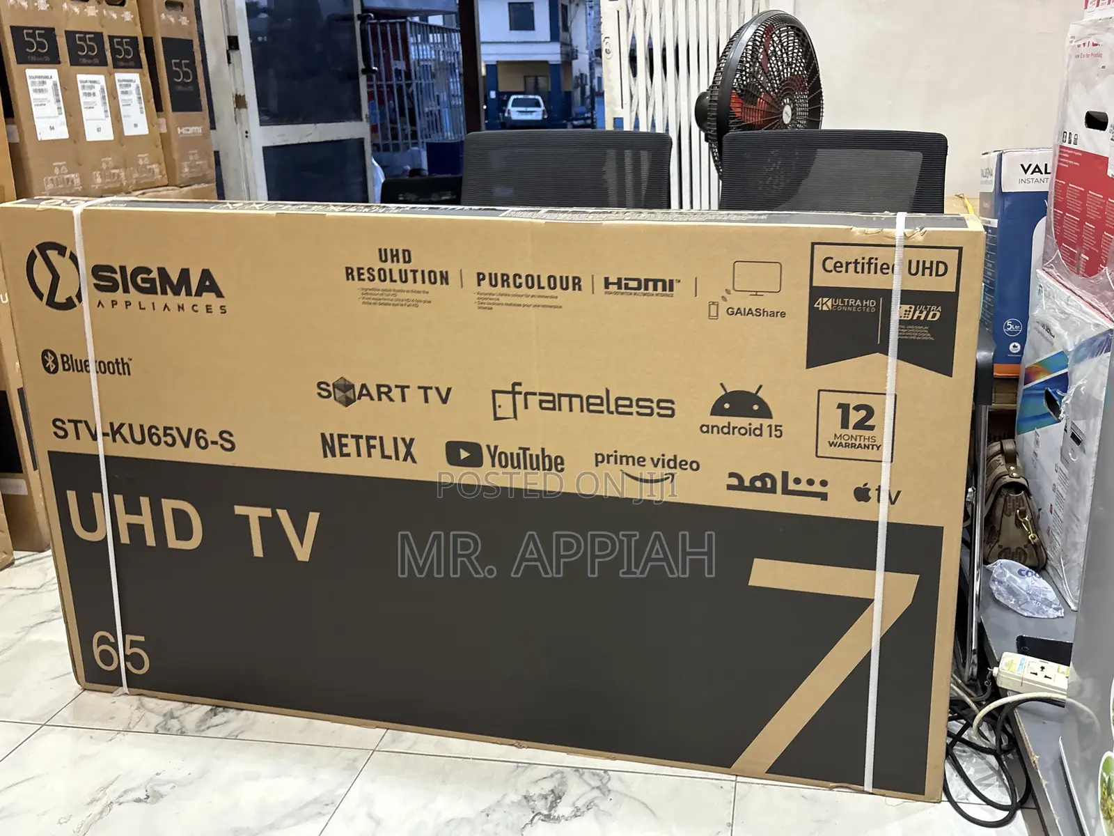 Buy Original Sigma 65 Inch Uhd Smart Digital Frameless Television.