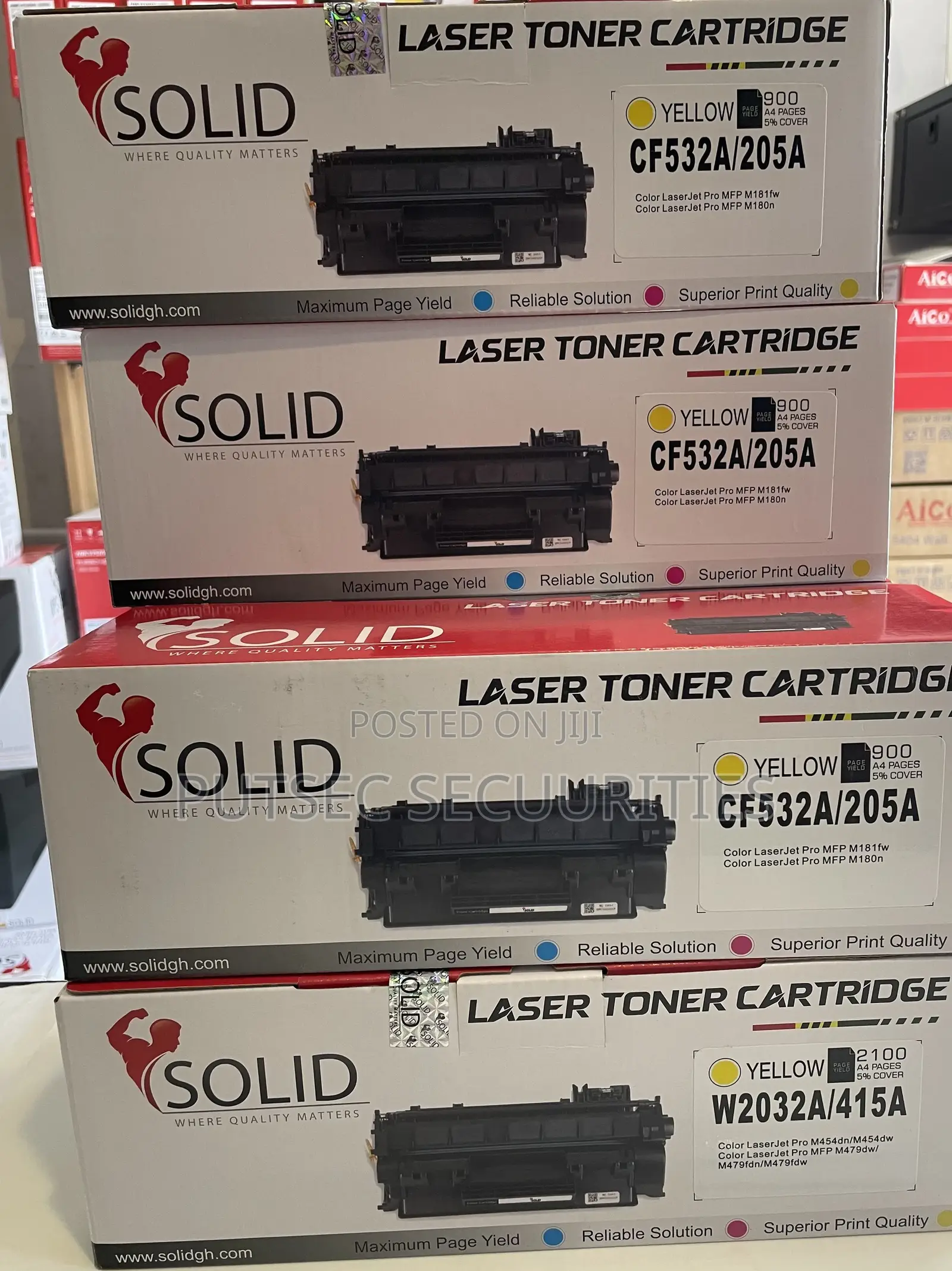 205a Laser Toner Cartridge Compatible Yellow ( Cf532a/205a Toner )