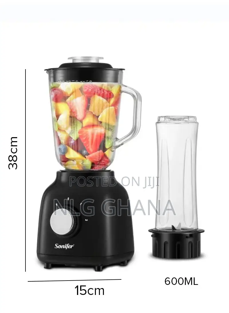 500w 1.5l 2-in-1 Blender With 2 Speeds 600 Ml Sports Cup. Ghx2318