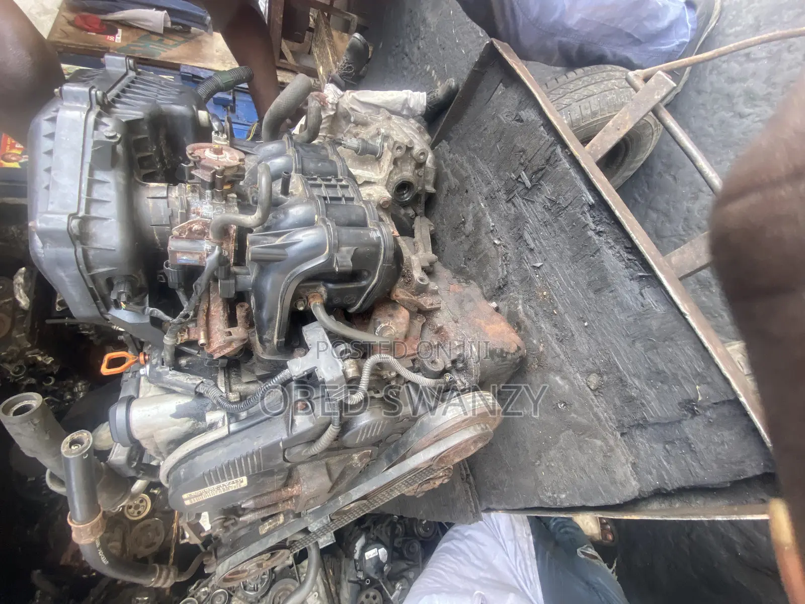 2004 Honda Civic Complete Engine With Manual Gear Box