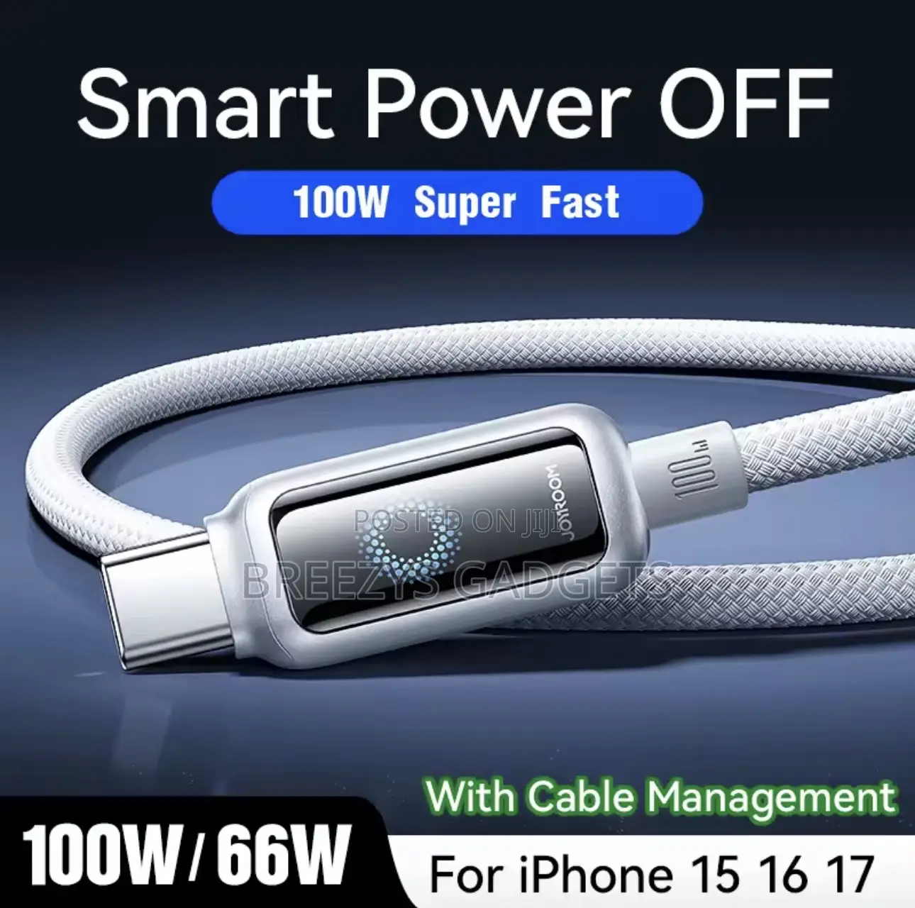 Joyroom 100w Usb C Cable Automatic Power Off