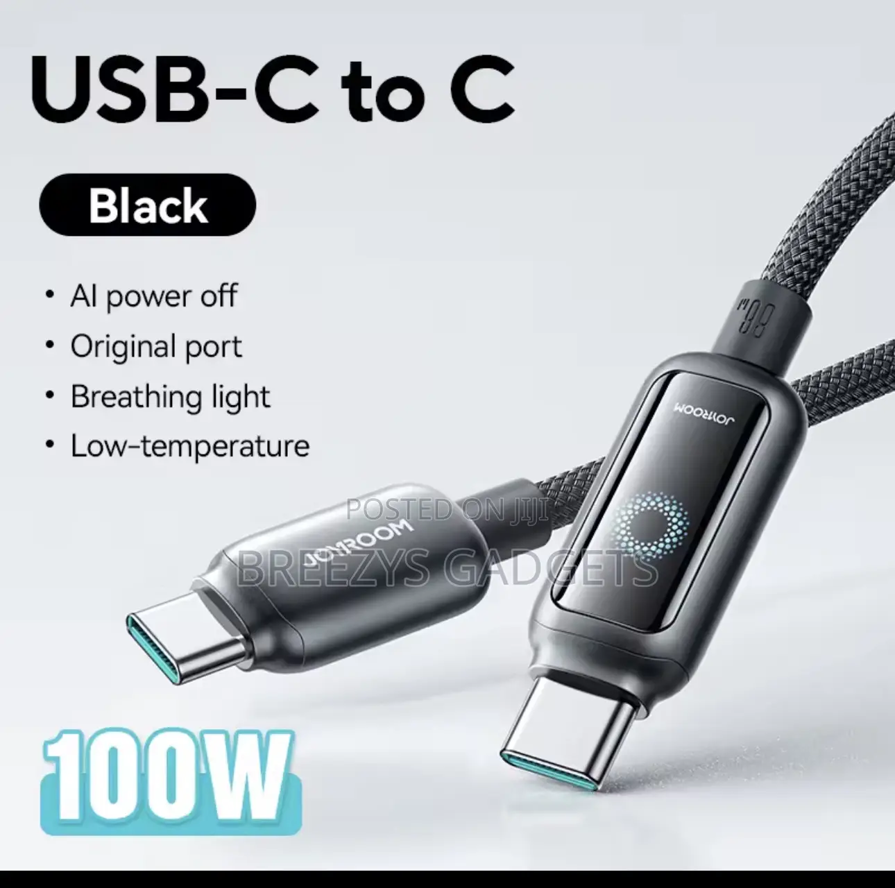 Joyroom 100w Usb C Cable Automatic Power Off