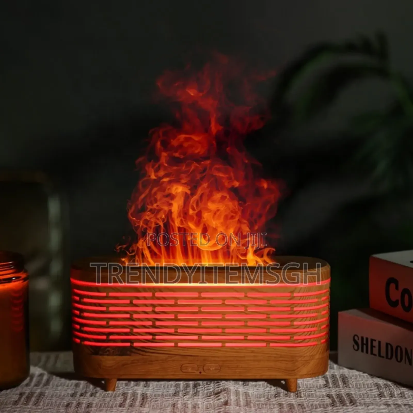 Flame Atmosphere Aroma Diffuser With Night Light