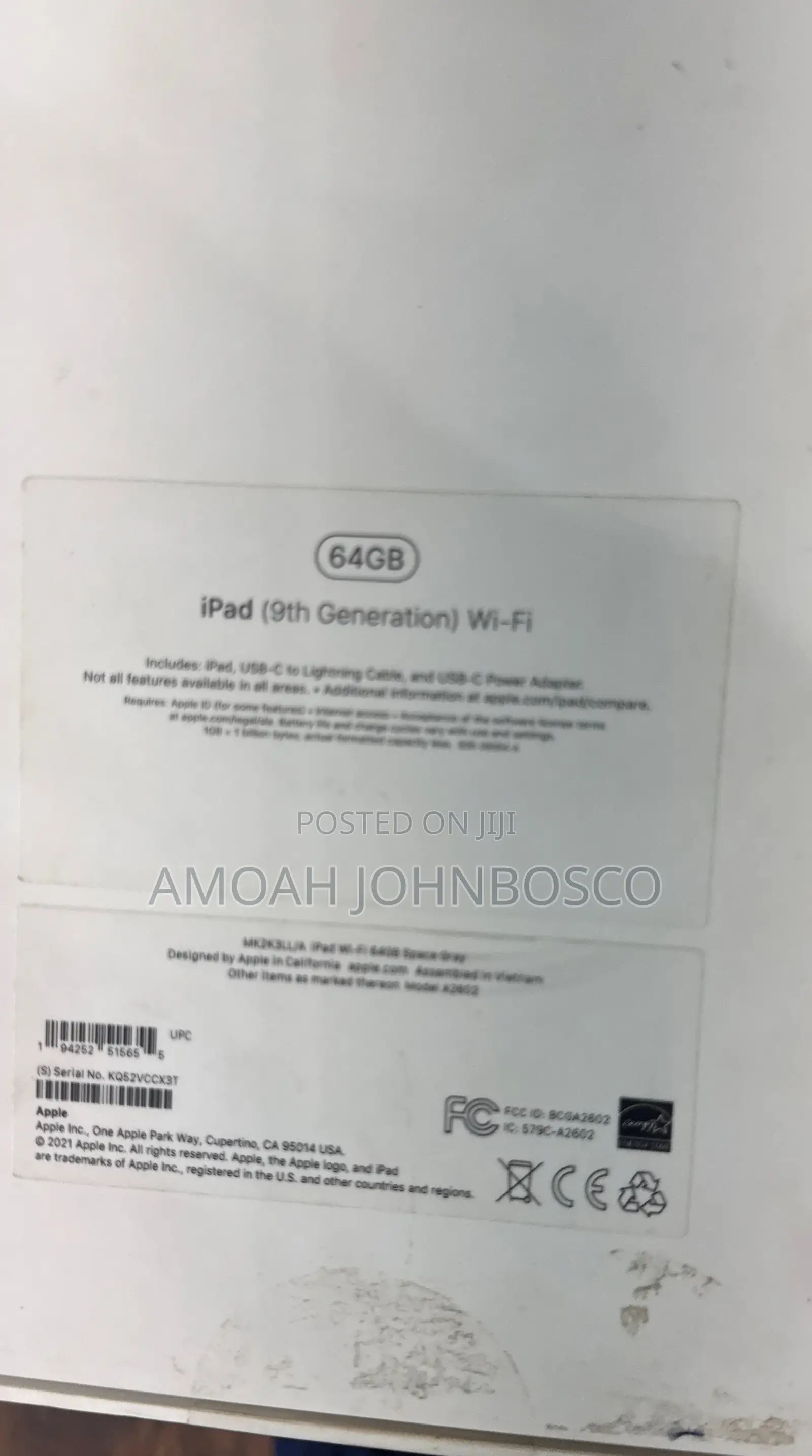 New Apple iPad 10.2 (2021) 64 GB Gray