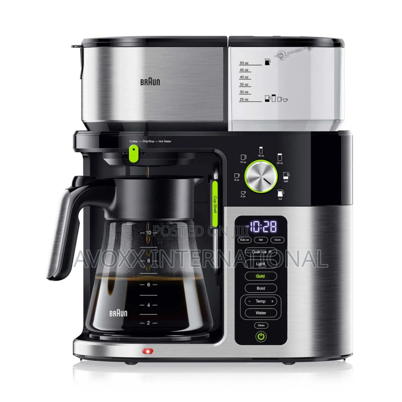 Braun Multiserve Plus 10-Cup Drip Coffee Maker -Hot Cold Kf 9150