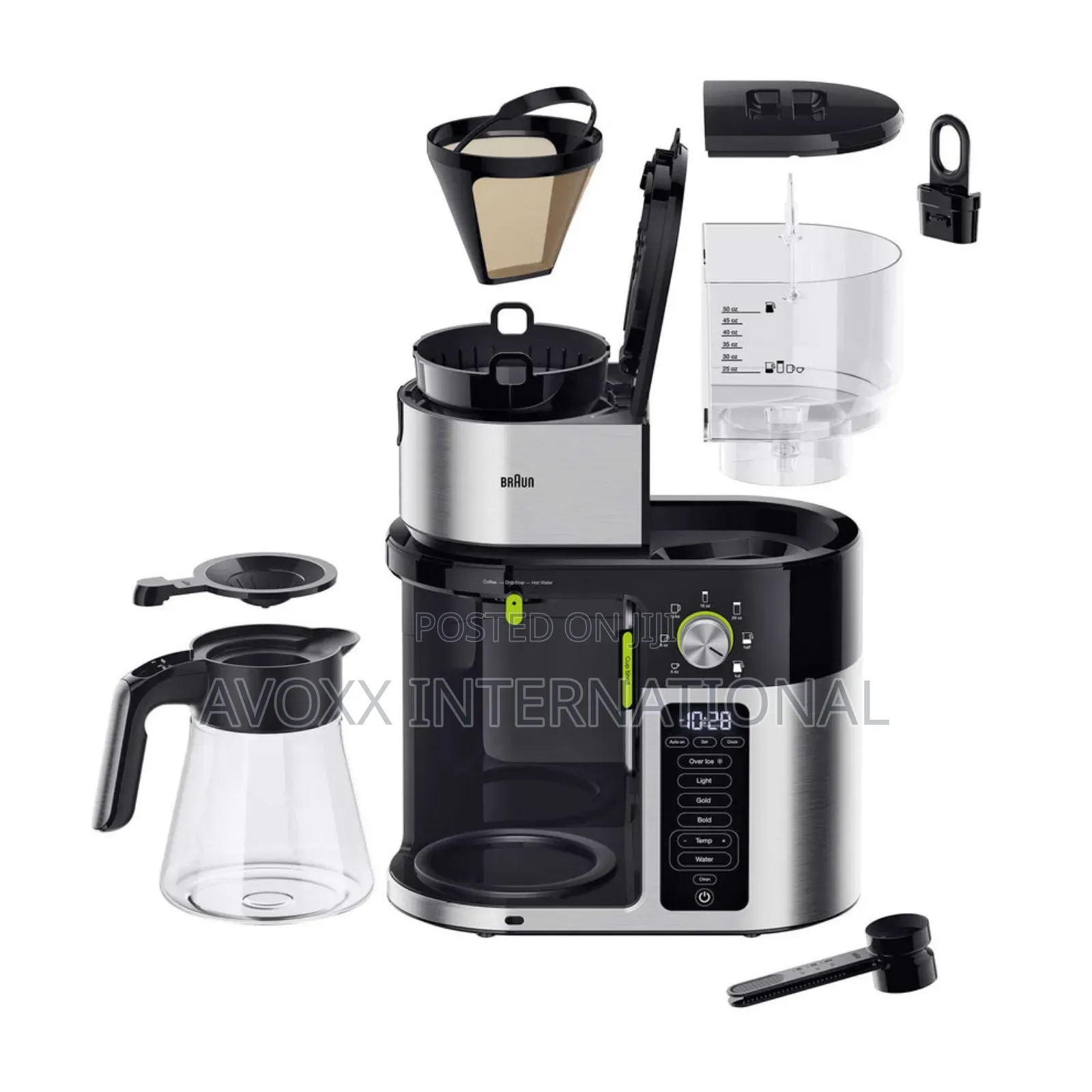 Braun Multiserve Plus 10-Cup Drip Coffee Maker -Hot Cold Kf 9150