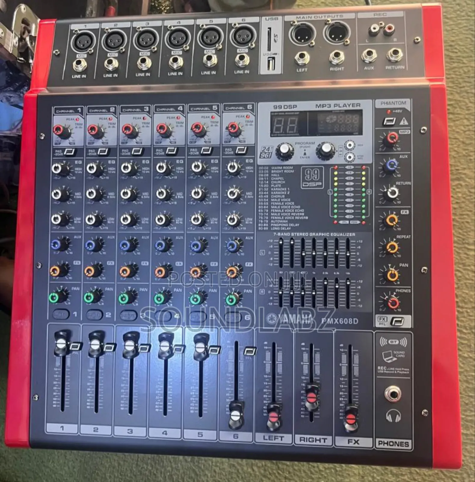 Yamaha Pmx608d 6-channel Powered Mixer.