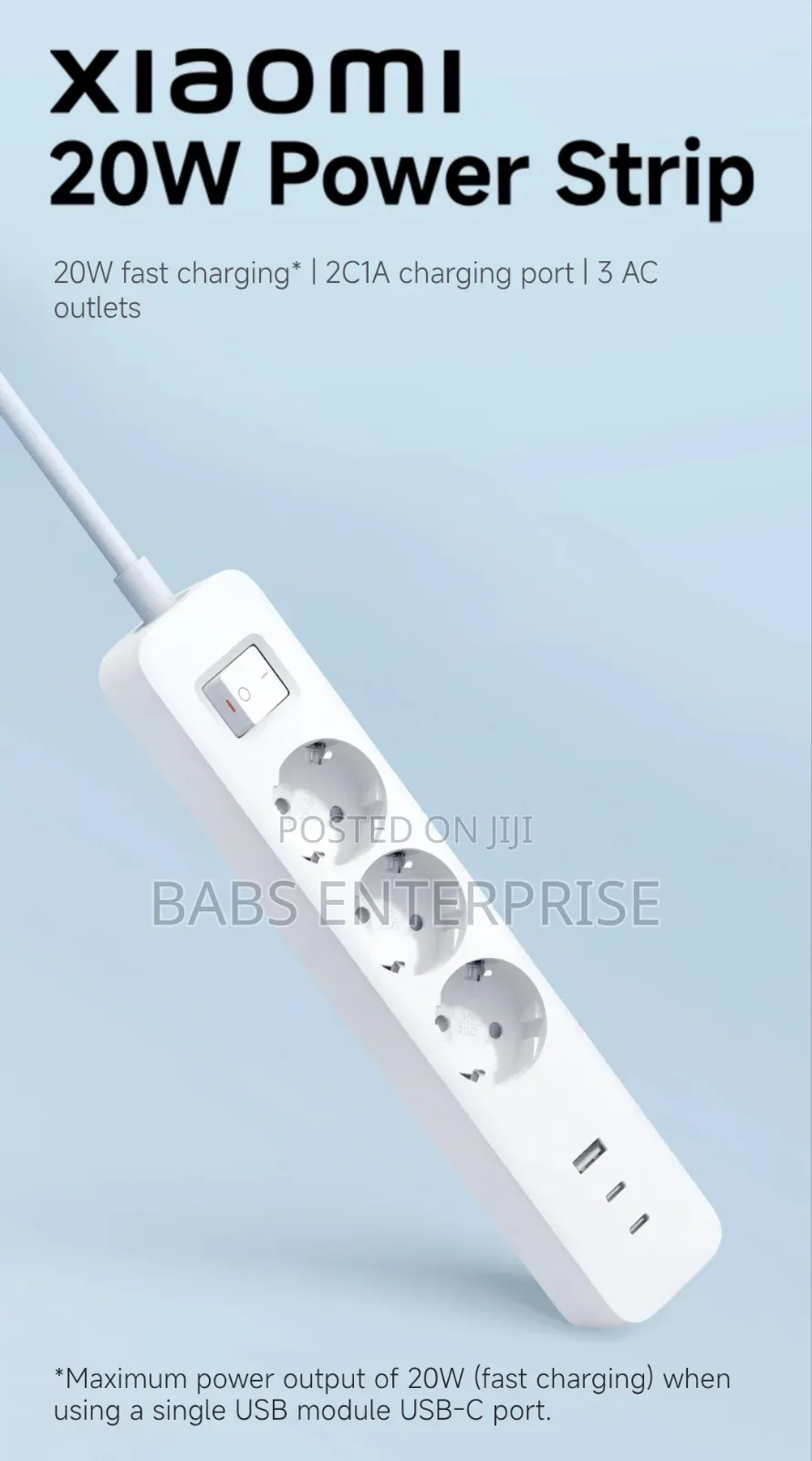 Xiaomi 20w Power Strip (2c1a) Eu