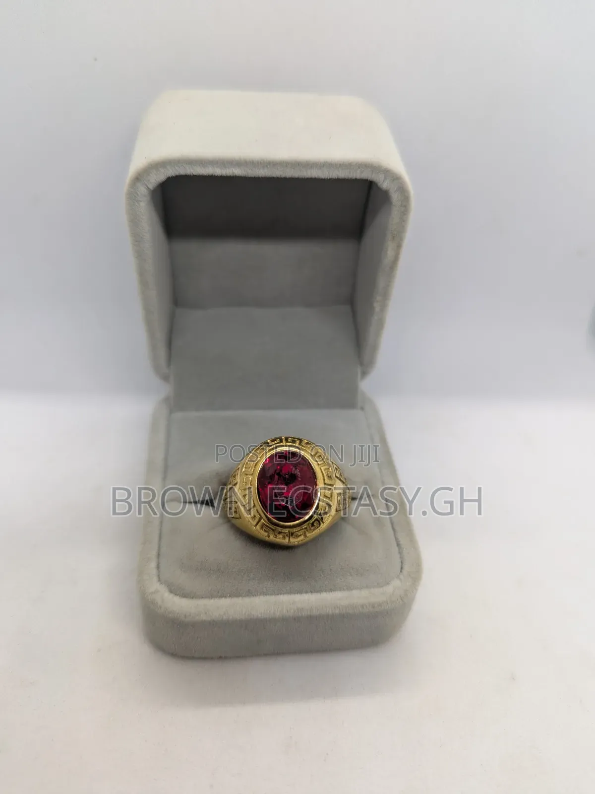Red Stone Gold Plated Rings (Swipe for More Designs)