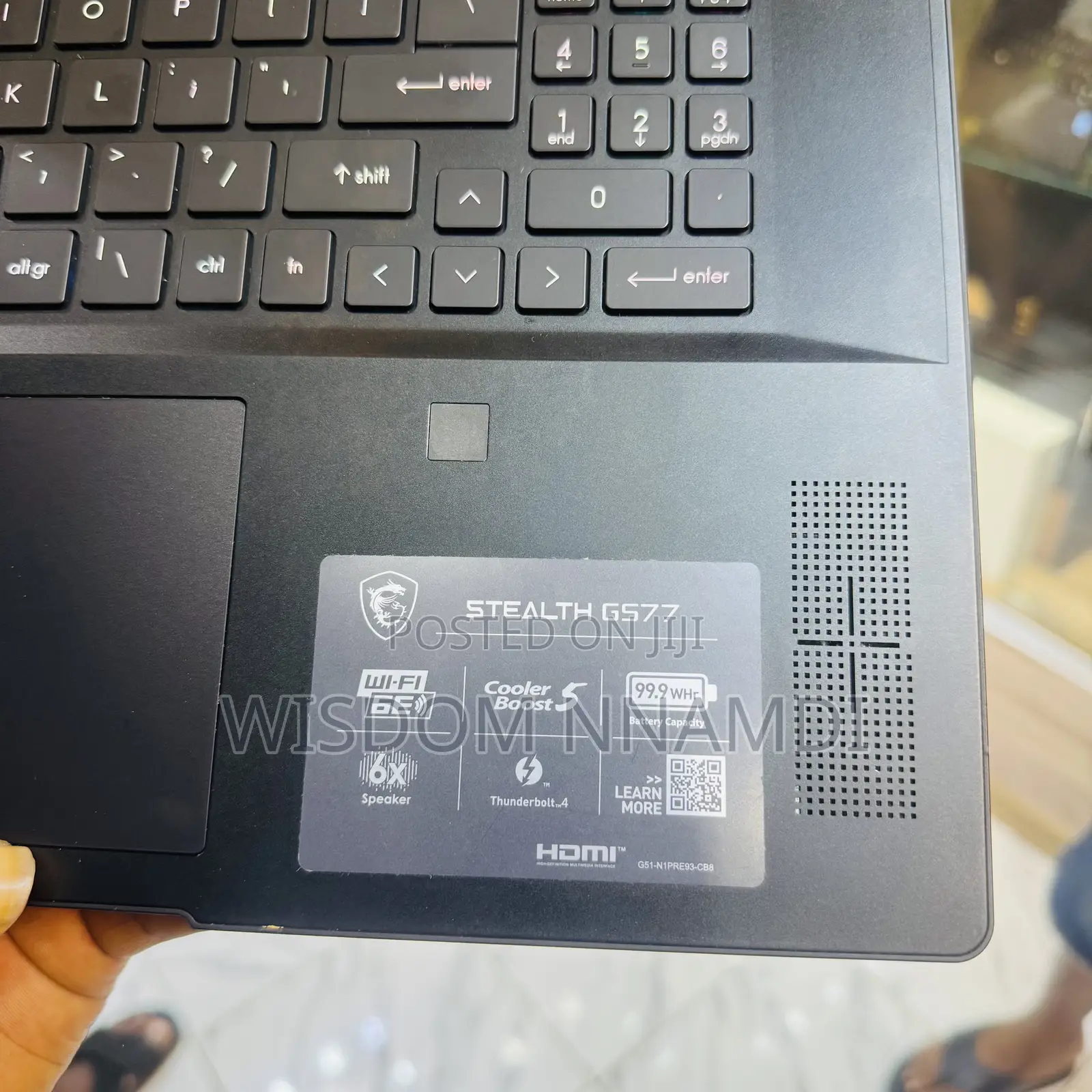 Laptop MSI Stealth GS77 16GB Intel Core i7 SSD 1T