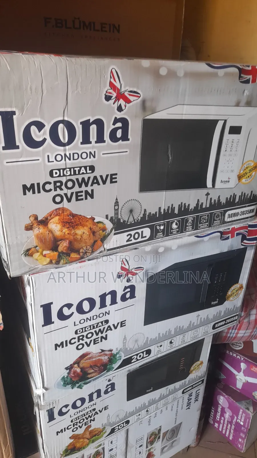 Icona Microwave Oven Digital 20l - Ildmo-2035xb