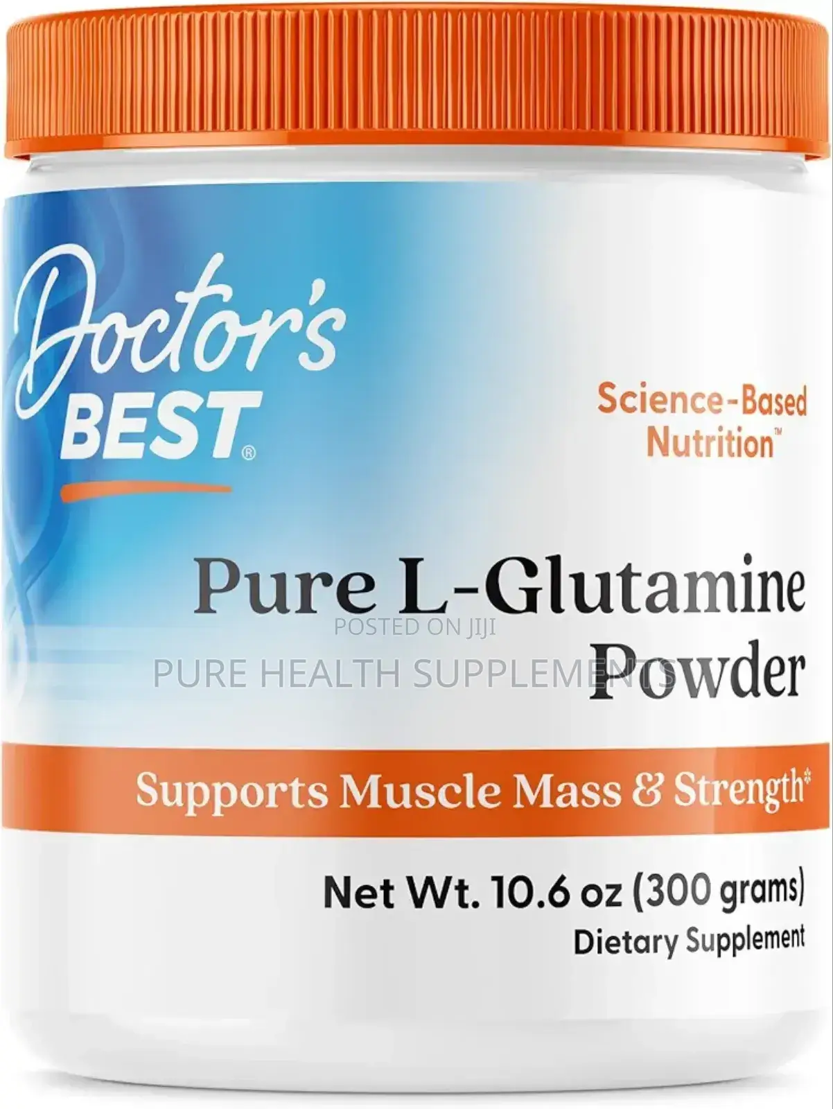 Pure L-Glutamine Powder, (300 G) for Stomach Ulcers and Gastritis