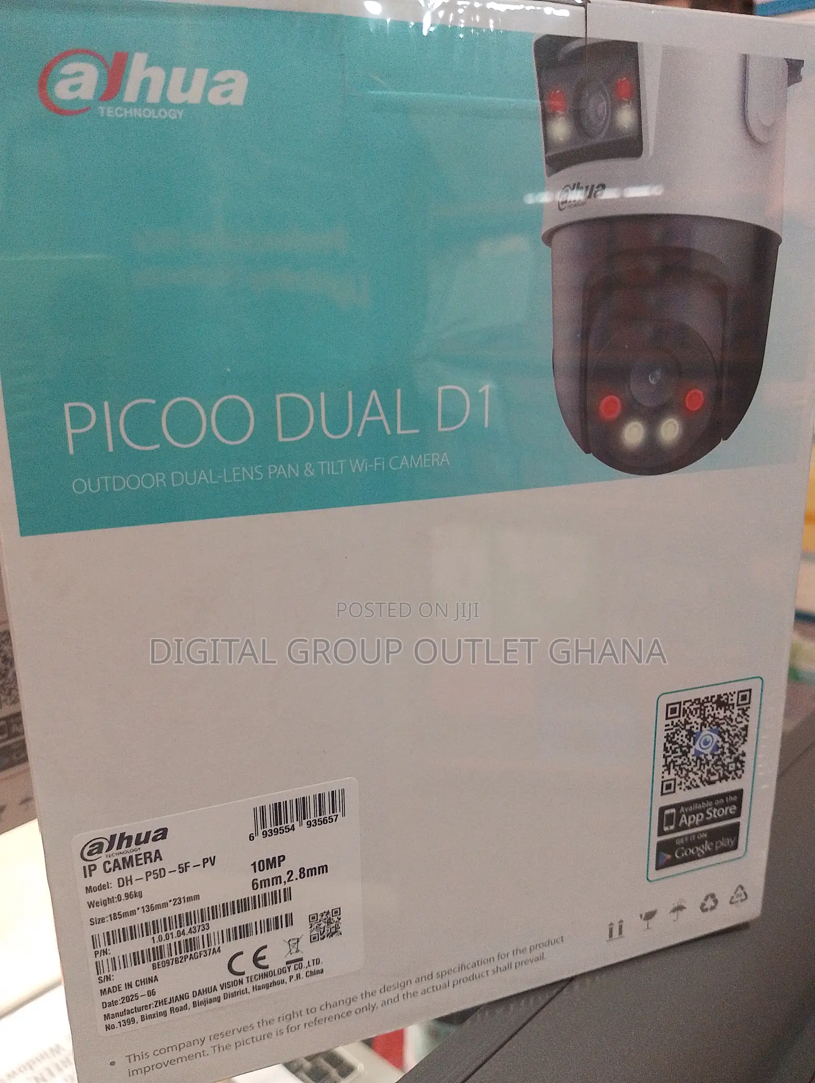 Picoo Dual D1 Wi-Fi Camera - (5mp+5mp)10mp