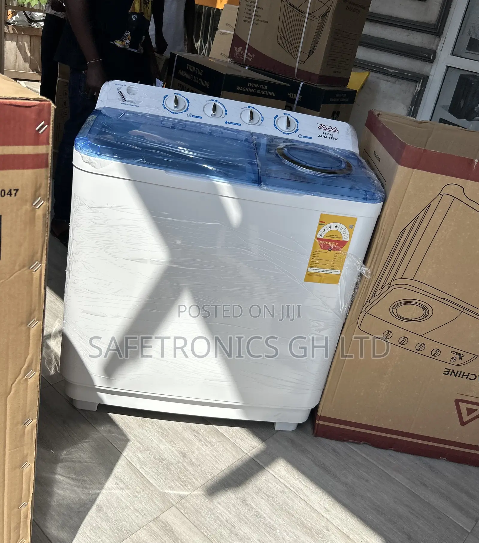 Just Choose New Zara White 11kg Topload Semiautomatic Washingmachine