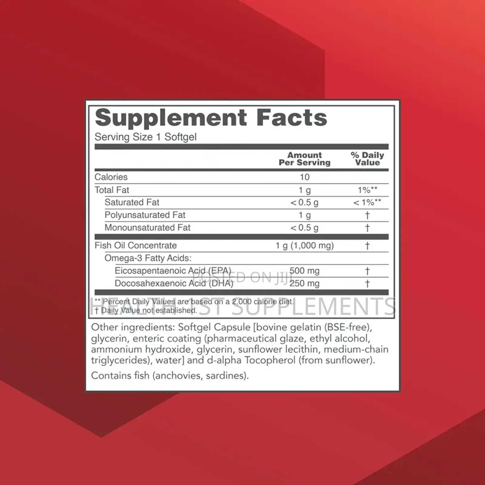 Ultra Omega-3 Fish Oil, Brain, Heart, Nerve Joint Health 90 Softgels