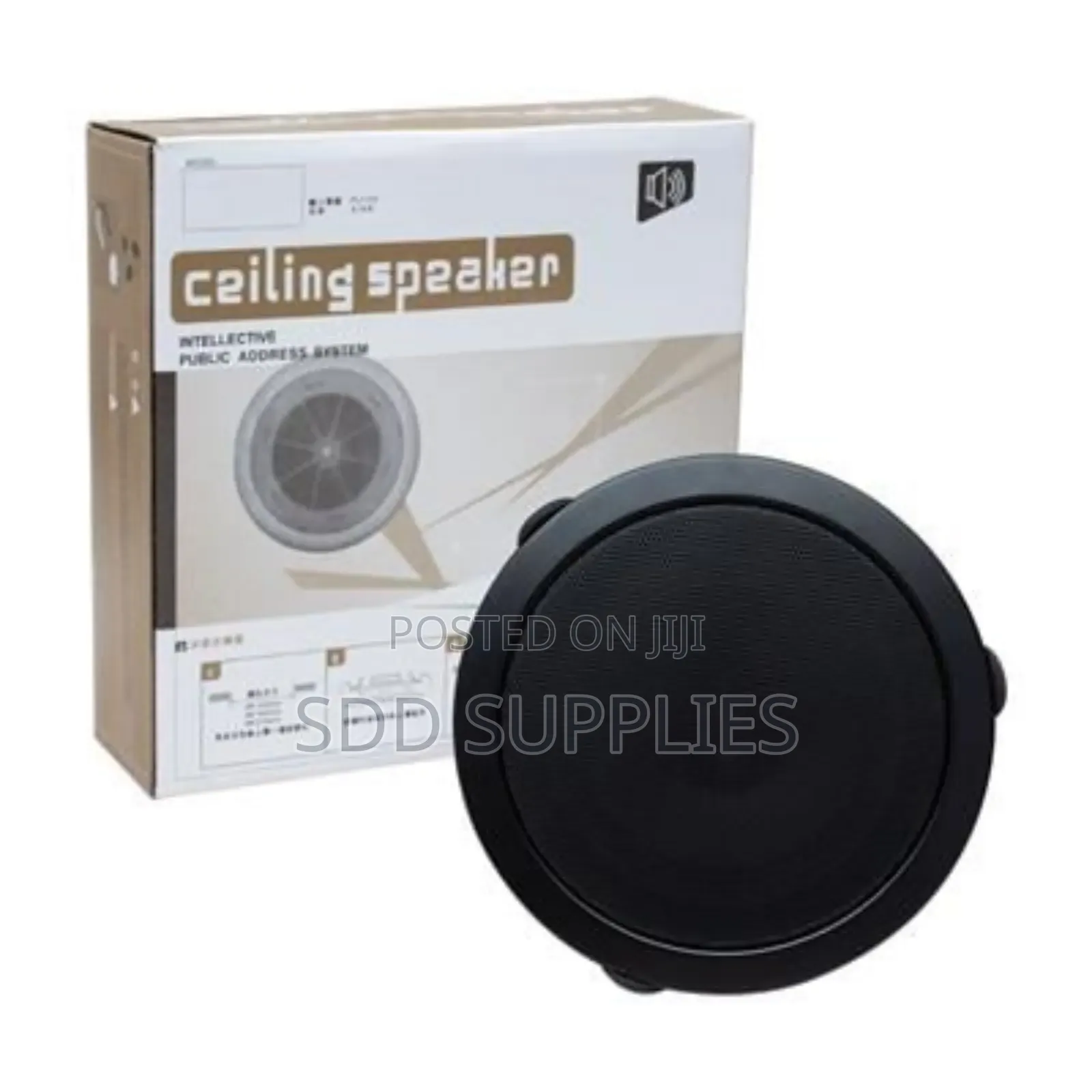 Ceiling Speaker Black Color 8 Ohms 10 Watts