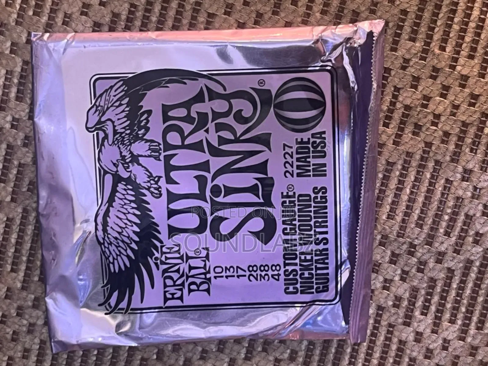 Ernie Ball Ultra Slinky Electric Guitar Strings.