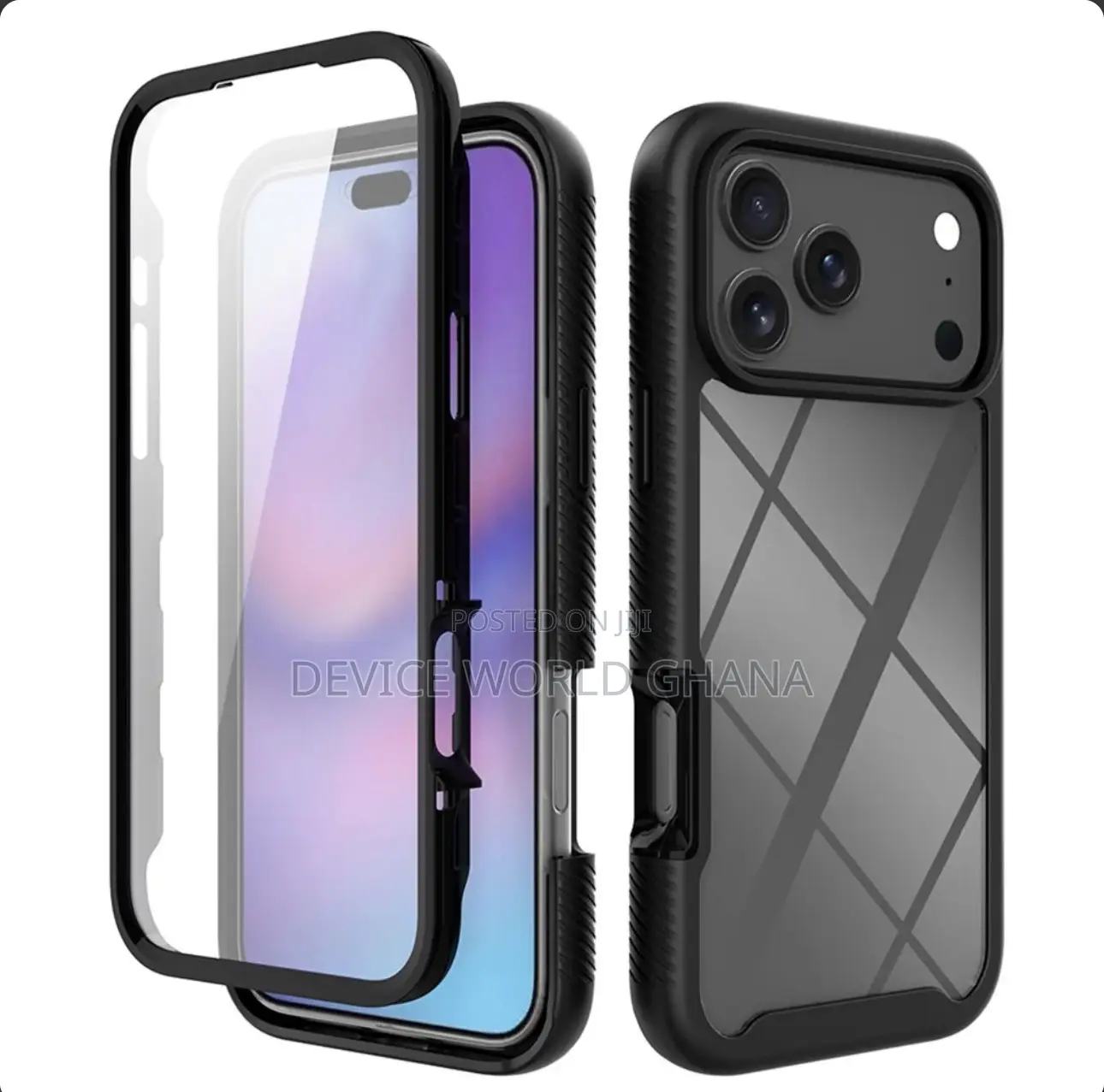 Trans. 360 Case for iPhone 17promax 16pmax 15pmax 14pm 16