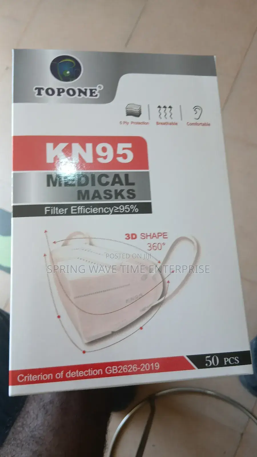 Kn95 Medical Nose Mask 50 Pieces In Pack