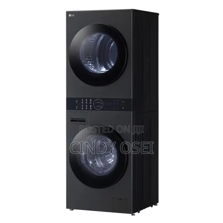 13/10kg Lg Washtowertm With Centre Controltm, Black Steel Color