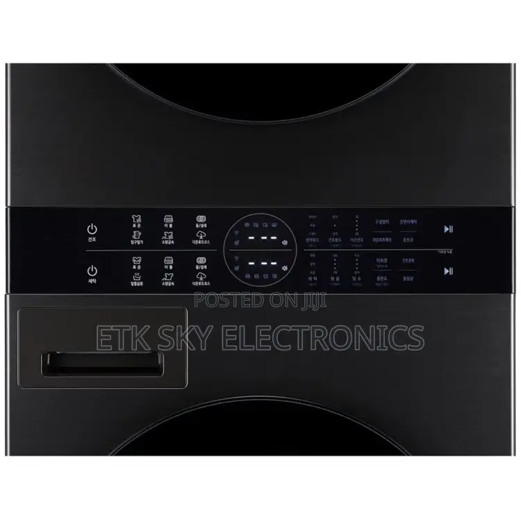13/10kg Lg Washtowertm With Centre Controltm, Black Steel Color