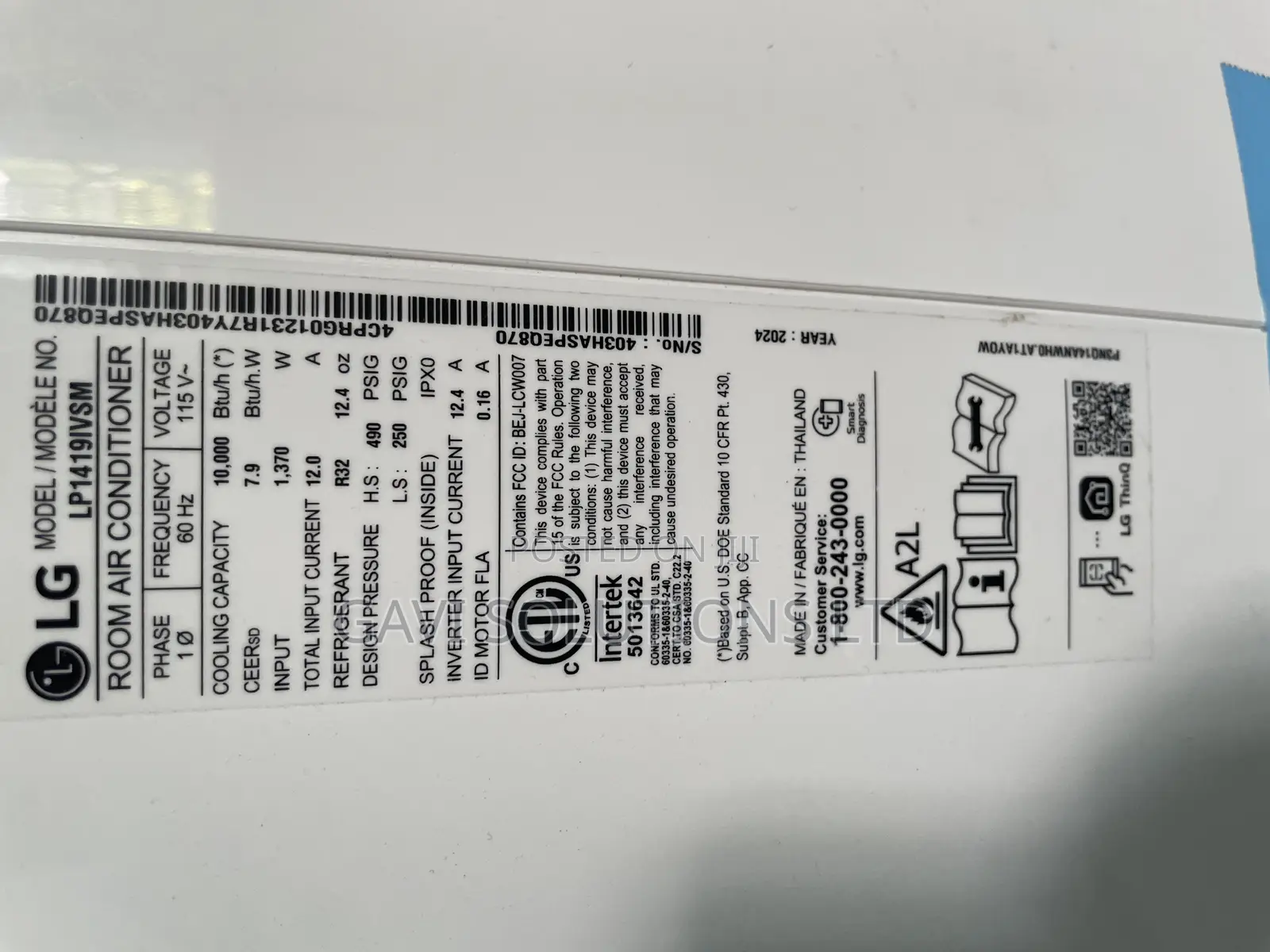 Portable Lg Air Conditioner 110volts