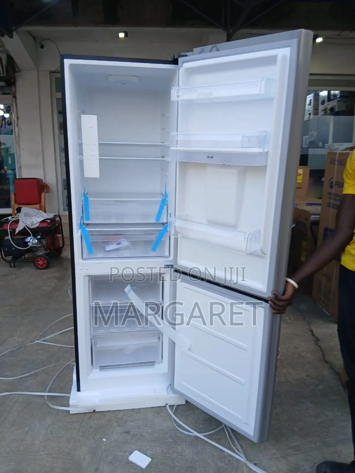 Black Beautiful Rainbow Double Fridge