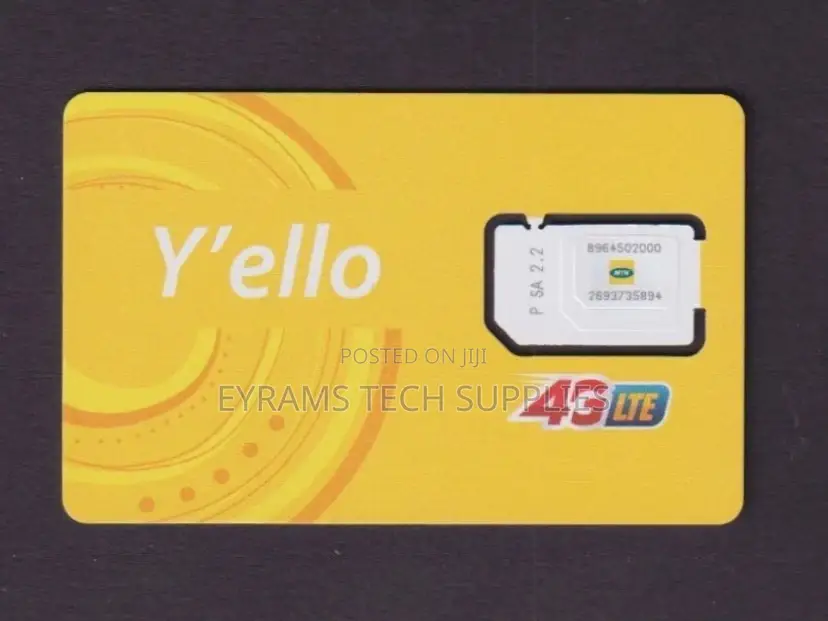Zambia - MTN Y’Ello 4g Lte Unused Sim Card