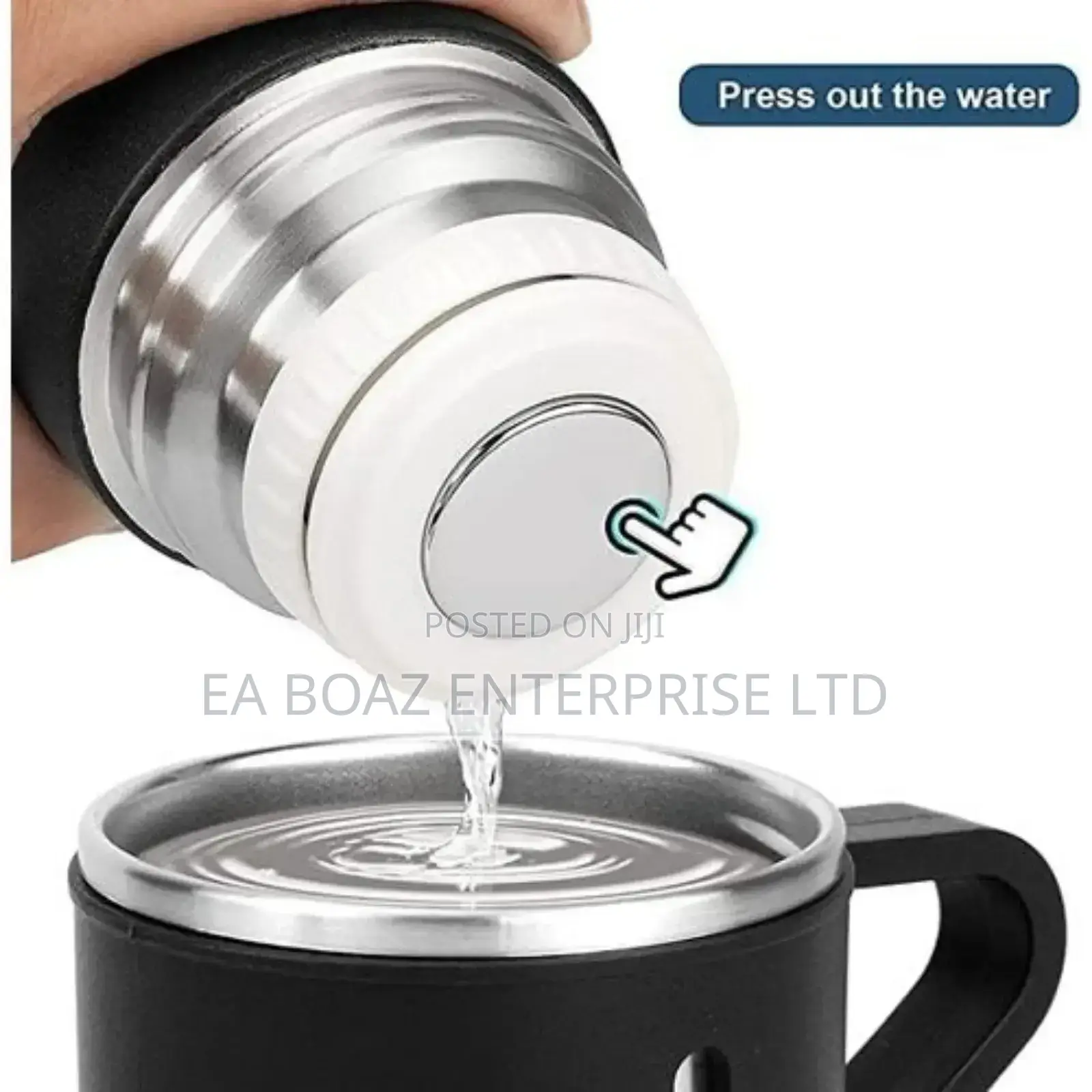 2 In 1 Stainless Vacuum Thermo Flask Set For Keeping Hot/Cold Liquid