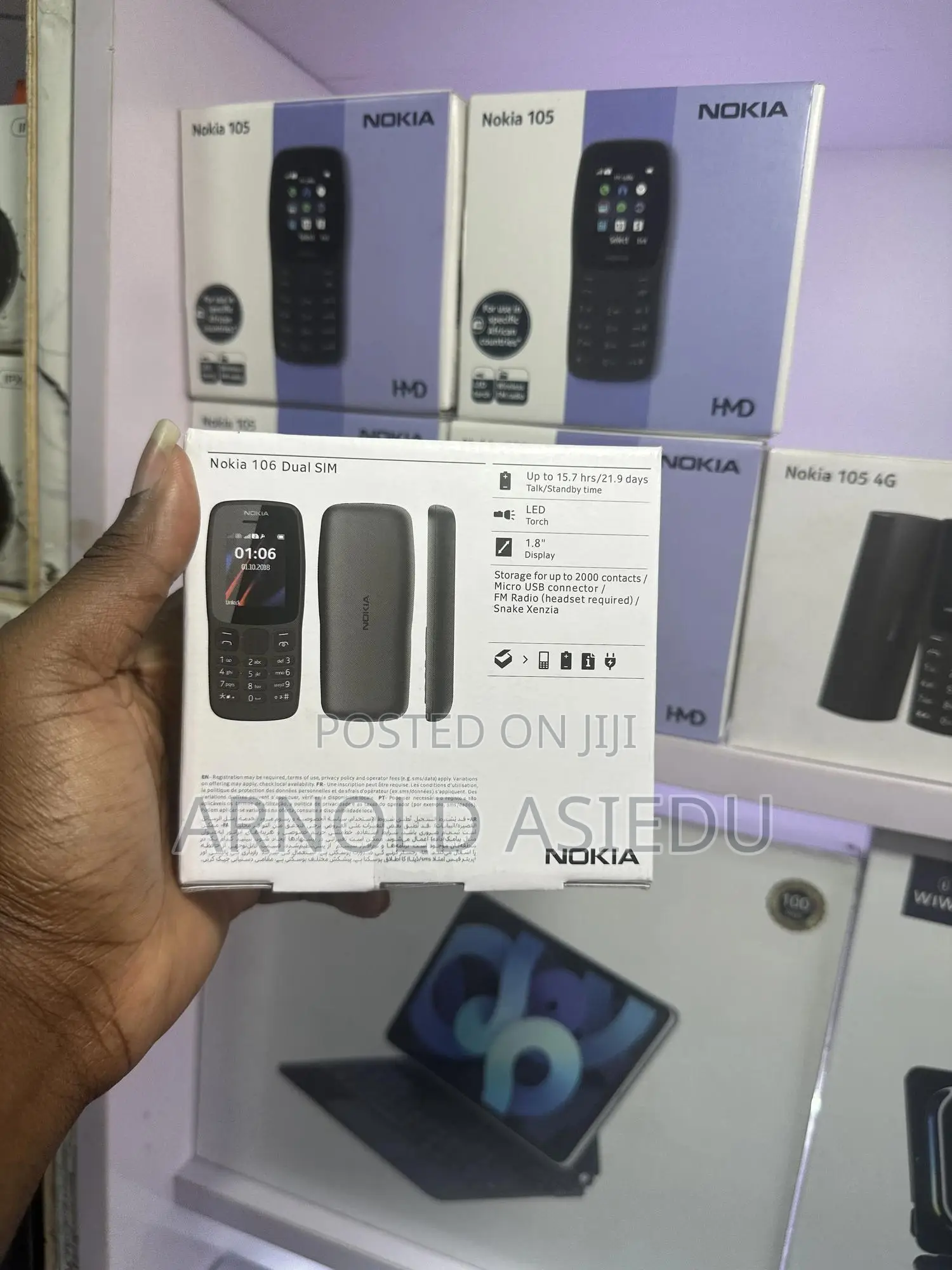 New Nokia 106 Black