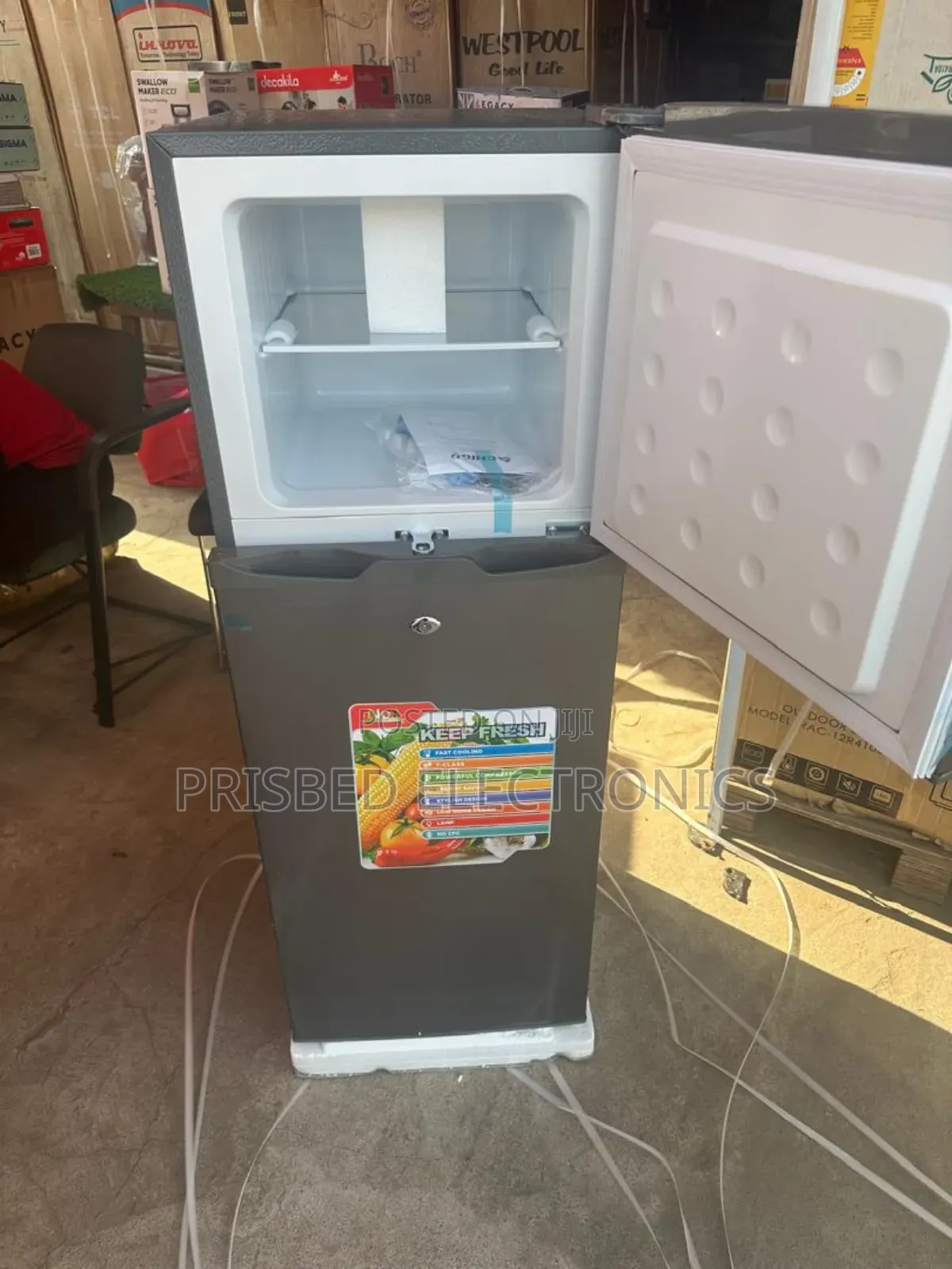 Chigo Double Door Fridge 132 Litres Top Freezer
