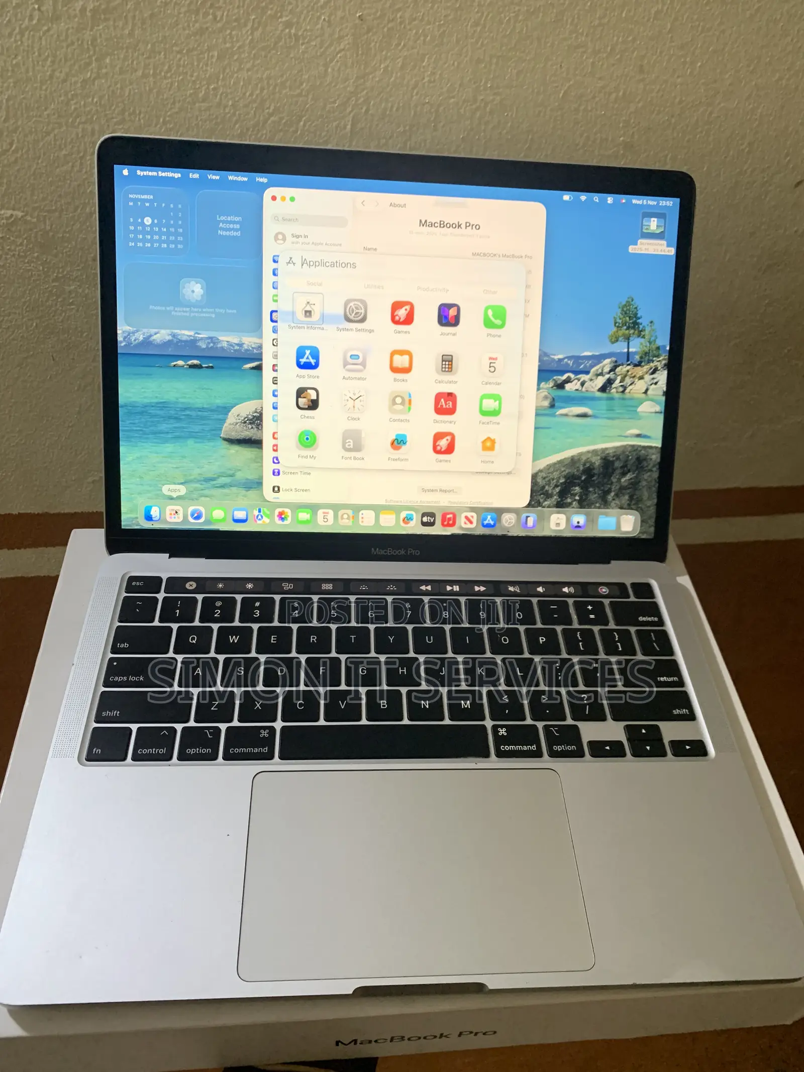 Laptop Apple MacBook Pro 2020 16GB Intel Core i5 SSD 1T
