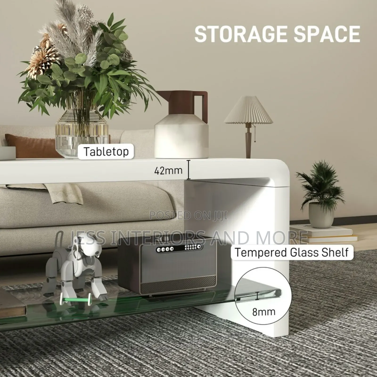 Center Table (White Gloss)