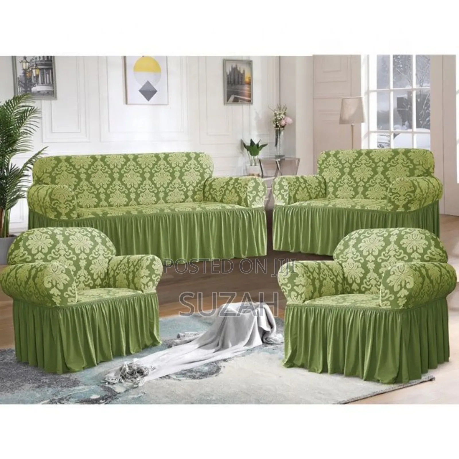 Light Green Sofa Set Covers