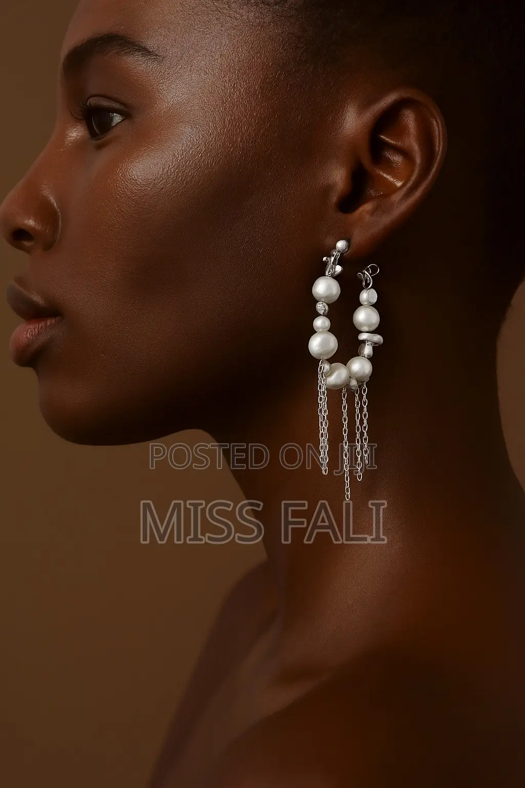 Classy Statement Drop Earrings With Pearls