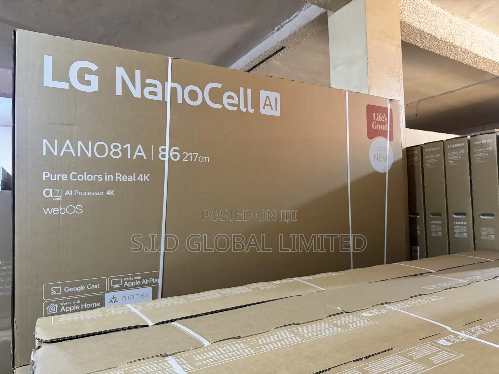 2025 Lg 86 Inch Nanocell Nano81 4k 86nano81a Alpha 7 Ai Processor Gen8