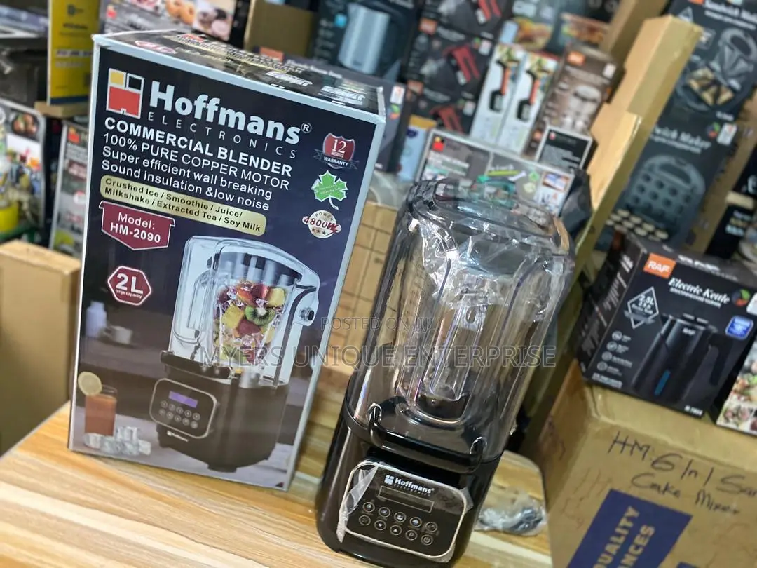 Hoffmans Super Efficient Low Noise Commercial Blender With Pure Copper