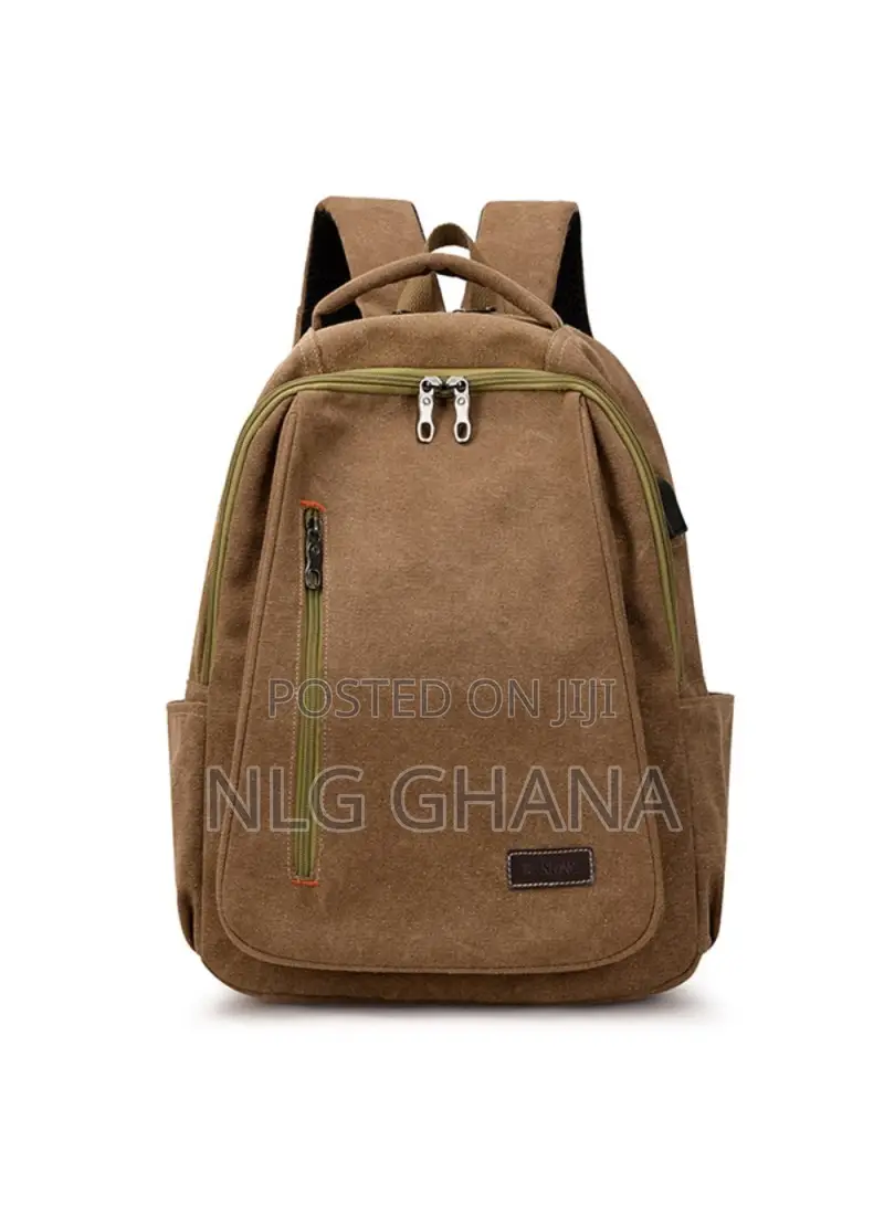Casual Canvas Laptop Backpack With External Usb Charging. Tvx14021