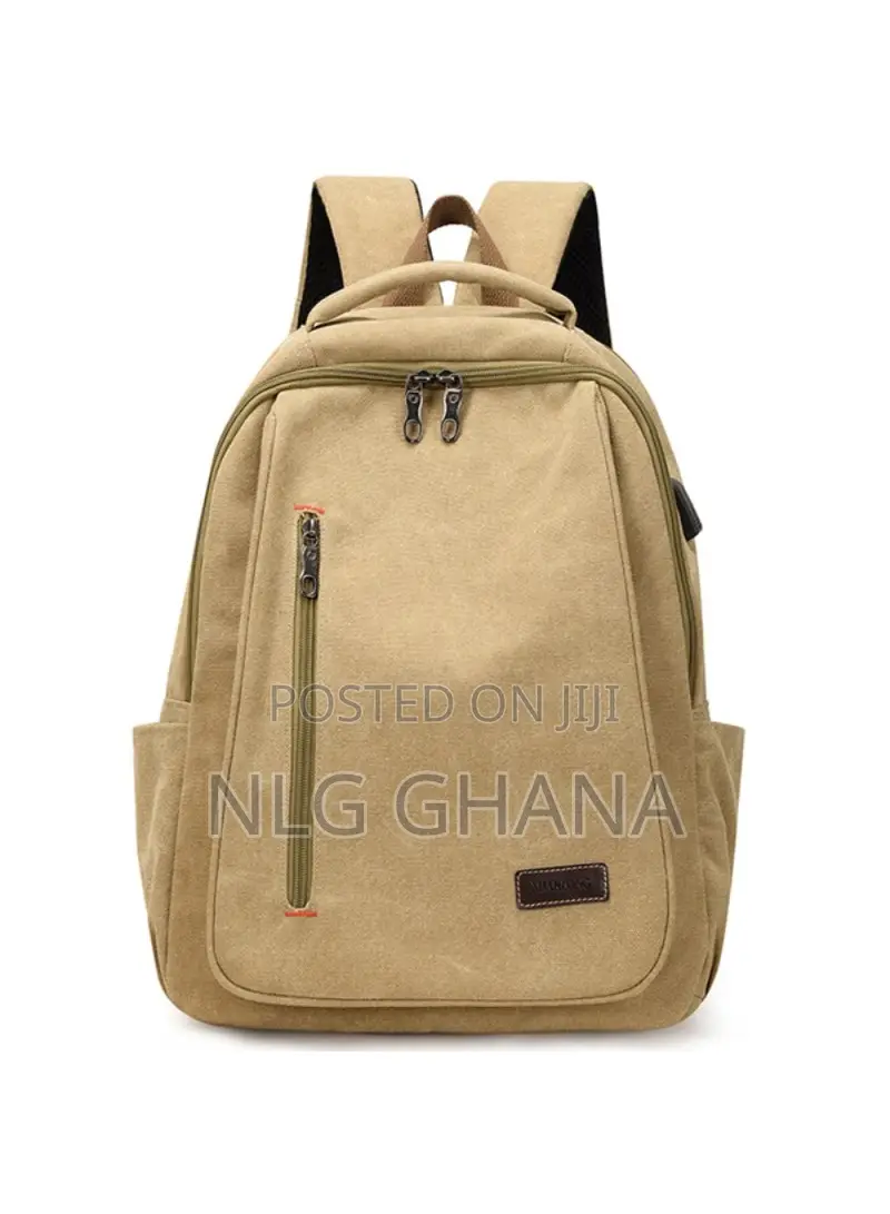 Casual Canvas Laptop Backpack With External Usb Charging. Tvx14021