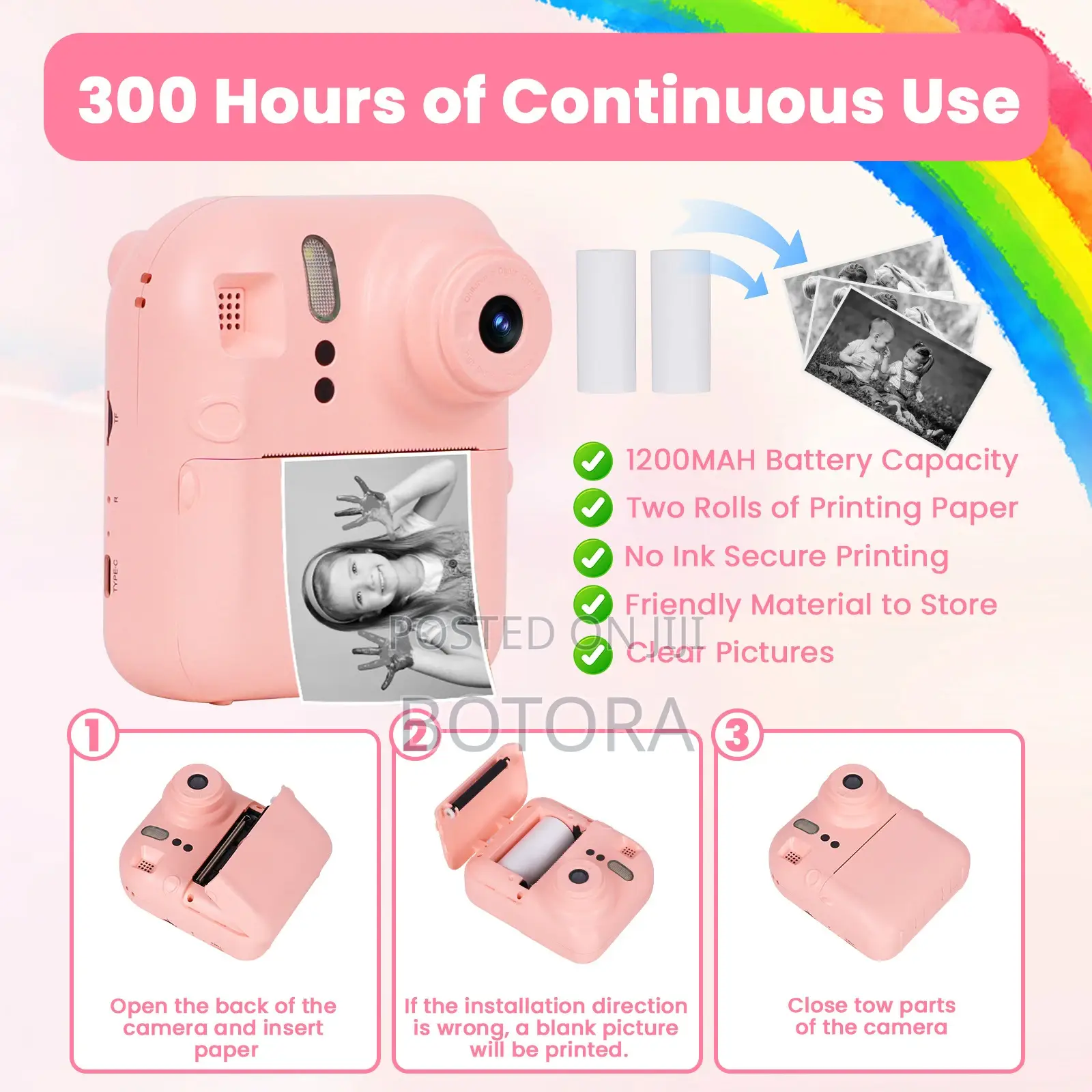 Fun Polaroid Camera For Kids – Instant Print