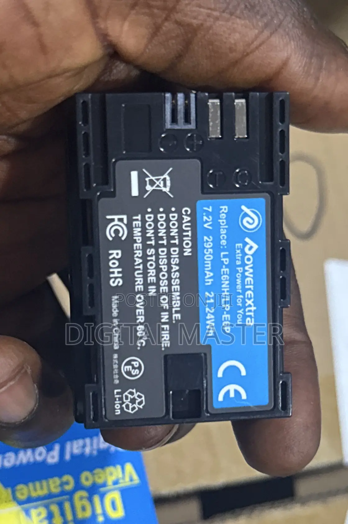Lp-e6nh/Lpe6p Replacement Battery (7.2v 2950mah 21.24wh)