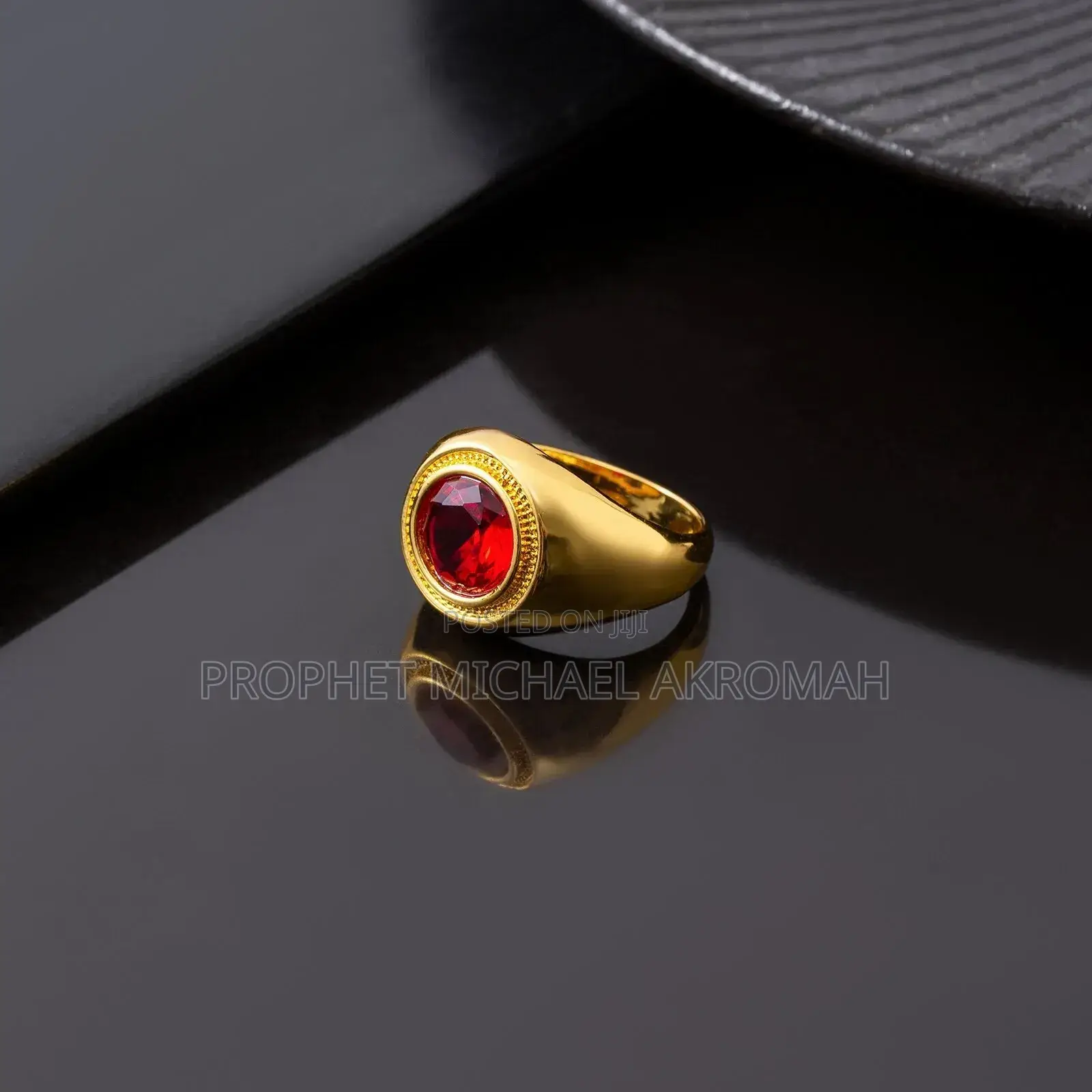 Red Cystal Ring for Spiritual Works