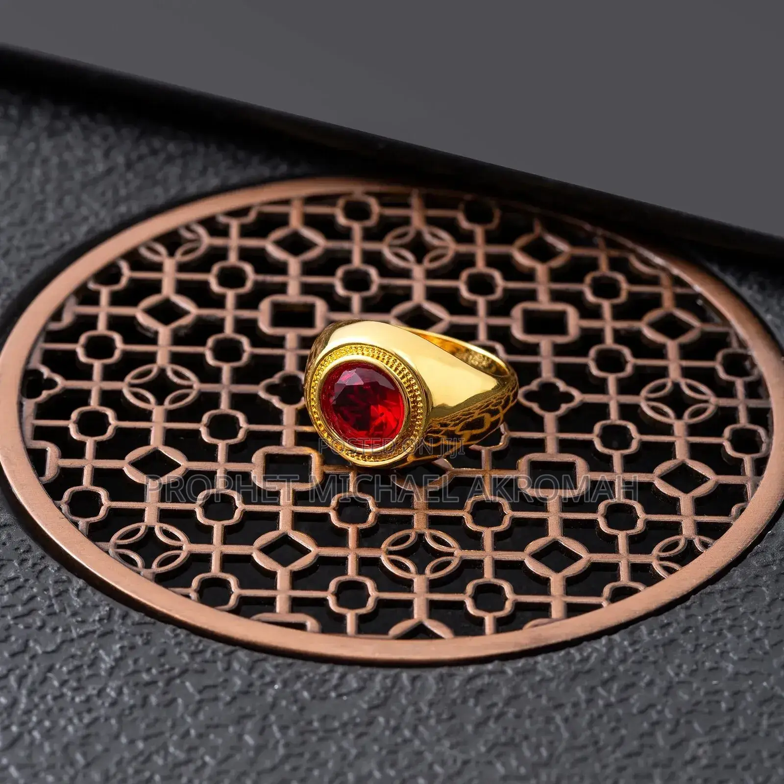 Red Cystal Ring for Spiritual Works