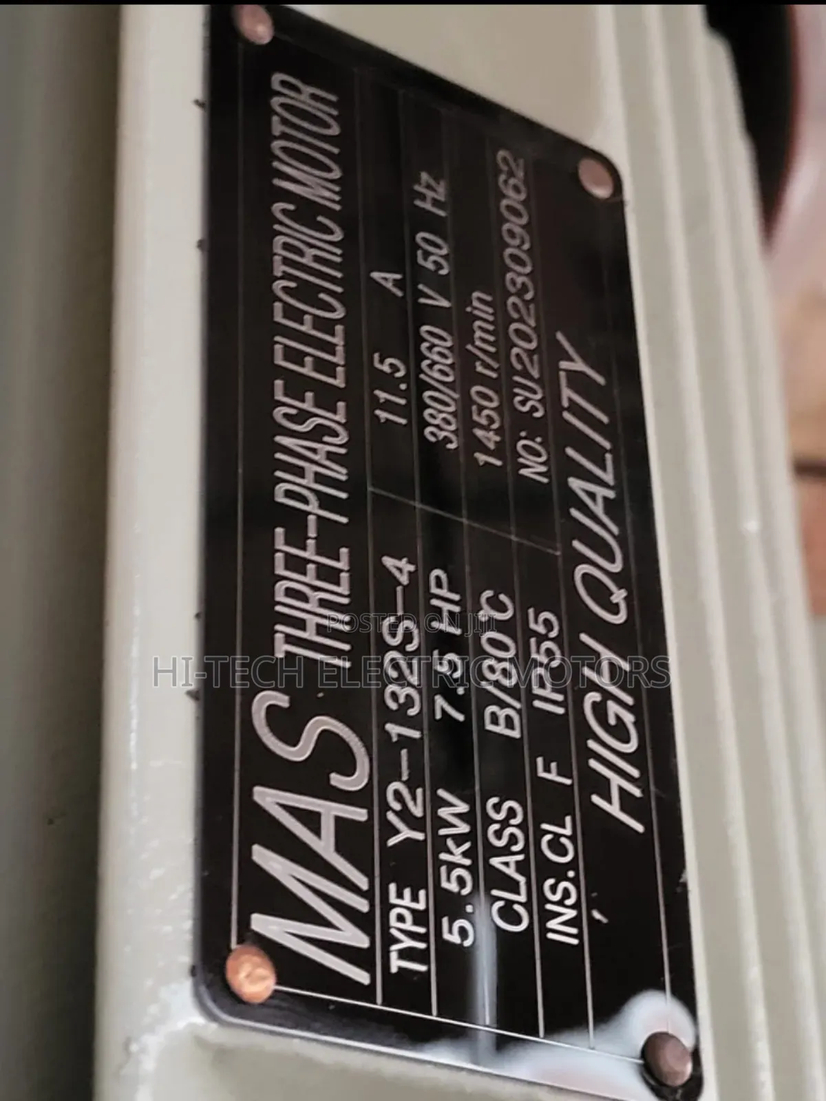 7.5hp (5.5kw) Three Phase Electric Motor – 380v Heavy Duty Industrial