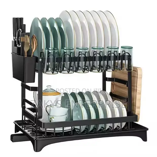 Metallic Non Stick Dish Rack