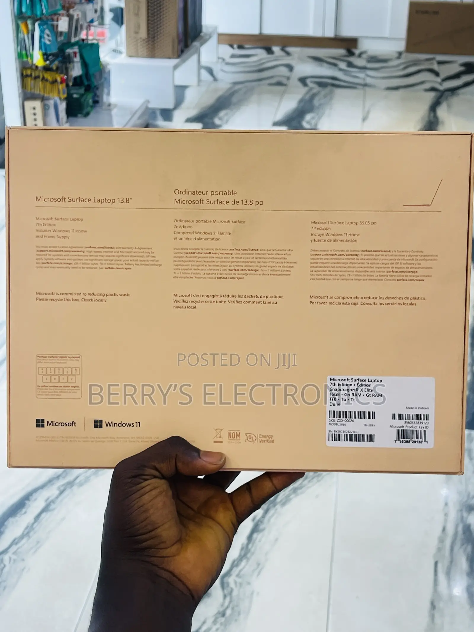 New Microsoft Surface Laptop 7 16GB Qualcomm Snapdragon X Elite SSD 1T