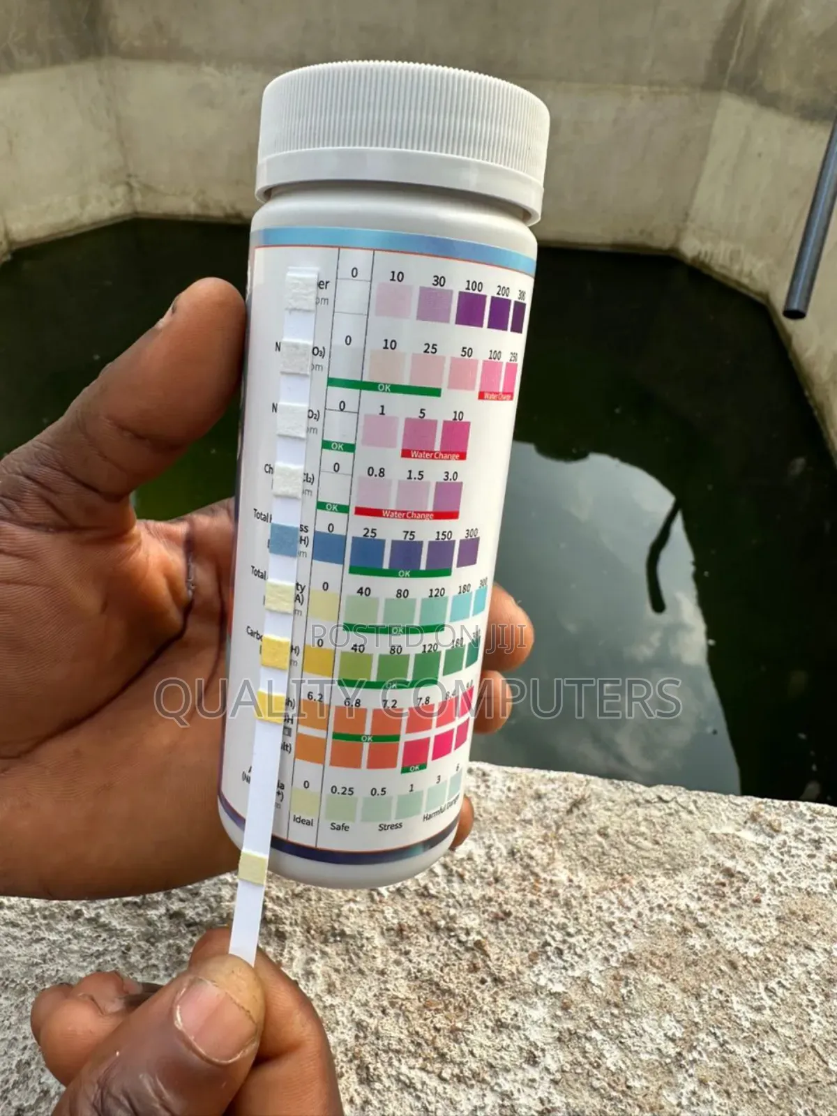 9-in-1 Aquarium Water Test Strip–100 Strips(Fish Water Quality Tester)