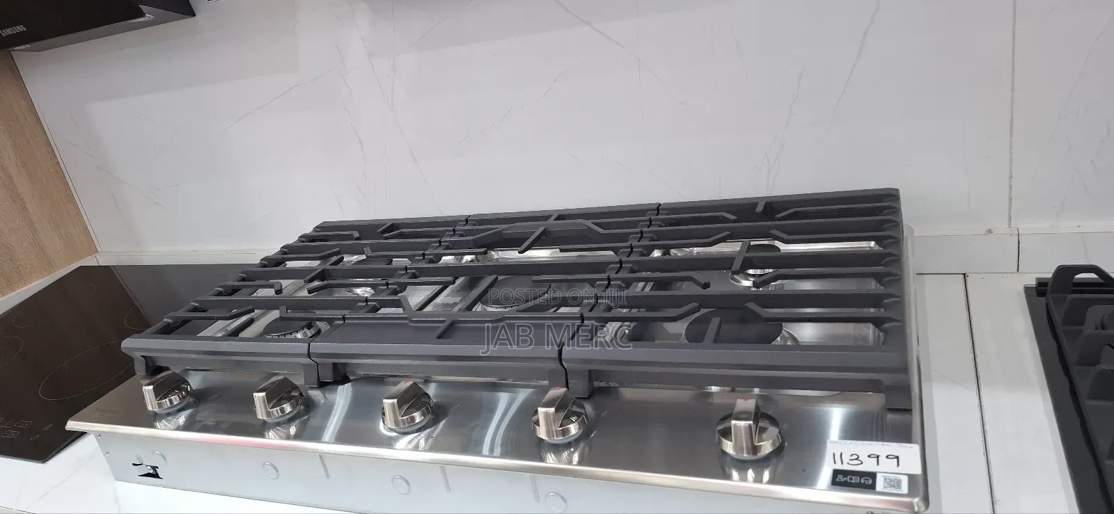 90cm Samsung Gas Cooktop Cast Iron Crates Stainless Steel Quality