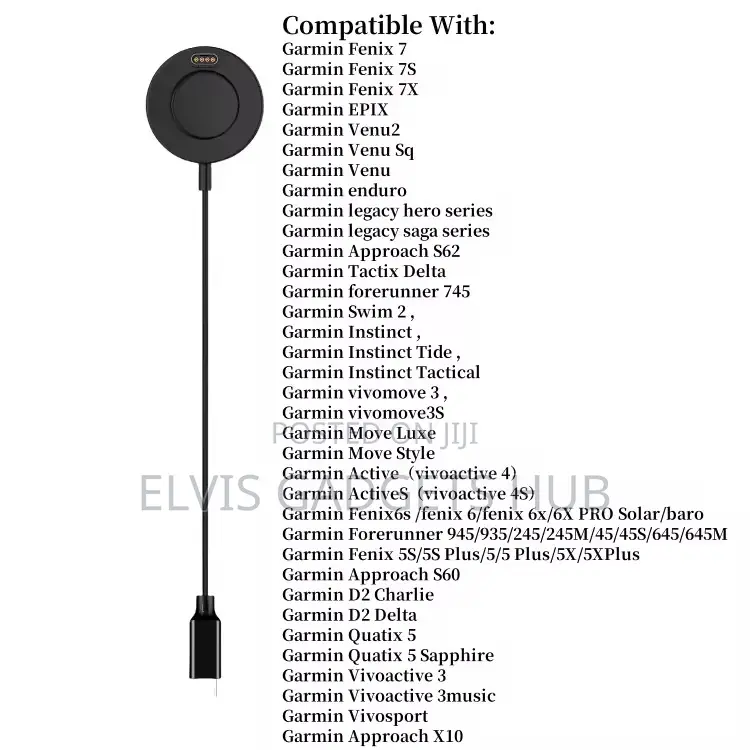 Garmin Fenix 7x 7 6x Pro 5x Plus Epix Gen 2 Charger